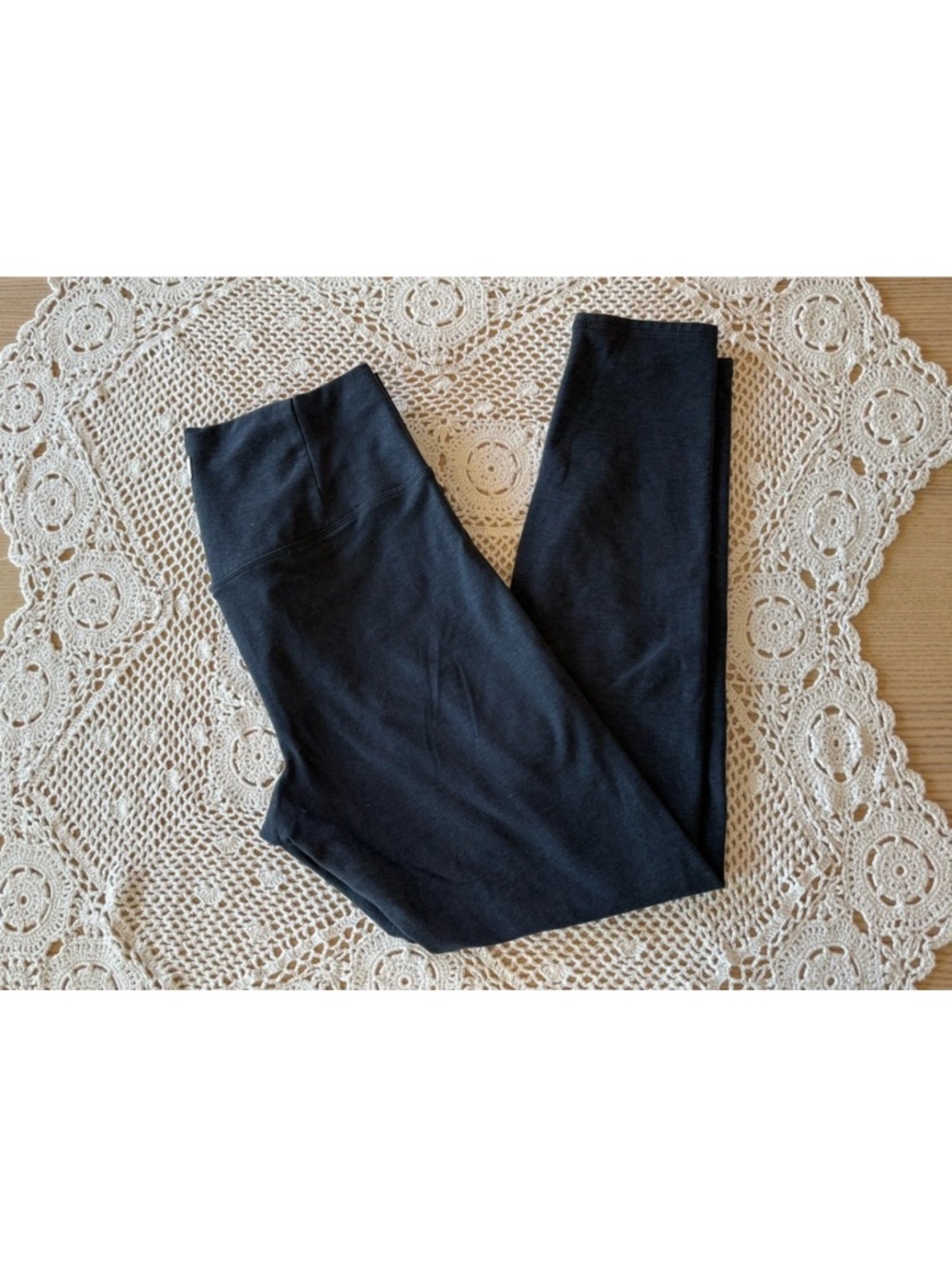 Vuori Clean Elevation Leggings Womens M High Waisted Zip Pocket Midnight Heather